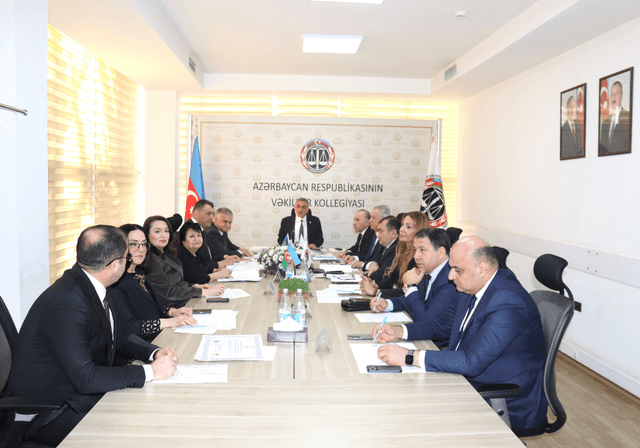 Vəkillər Kollegiyası Rəyasət Heyətinin növbəti iclası keçirilib: bir vəkil xaric olunub, üçü cərimələnib