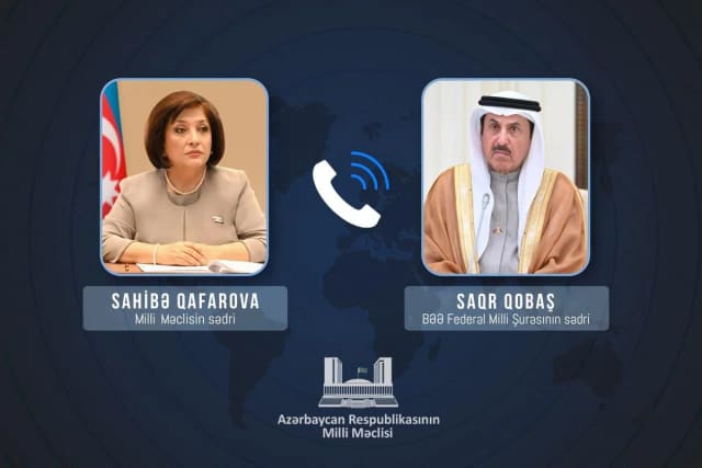 Sahibə Qafarova BƏƏ Federal Milli Şurasının sədri ilə regiondakı prosesləri müzakirə edib
