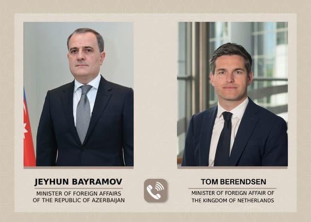 Ceyhun Bayramov niderlandlı həmkarı ilə müzakirə aparıb - YENİLƏNİB