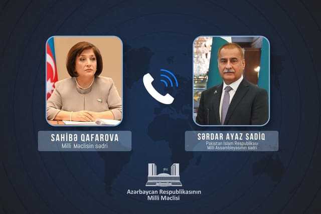 Azərbaycan və Pakistan parlament sədrləri telefon danışığı aparıb
