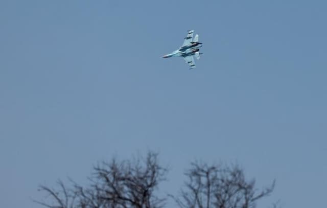 Rusiya Ukrayna Hərbi Hava Qüvvələrinə məxsus Su-27 təyyarəsini vurub