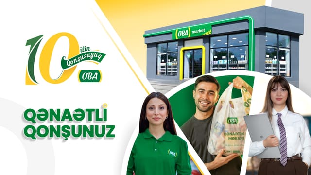 “OBA” marketlər şəbəkəsi 10 ildə miqyasını 16 dəfə artıraraq 11 mindən çox əməkdaşa çatdı
