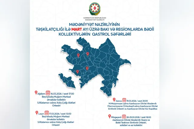 Mart ayında 4 rayonda konsert təşkil olunacaq