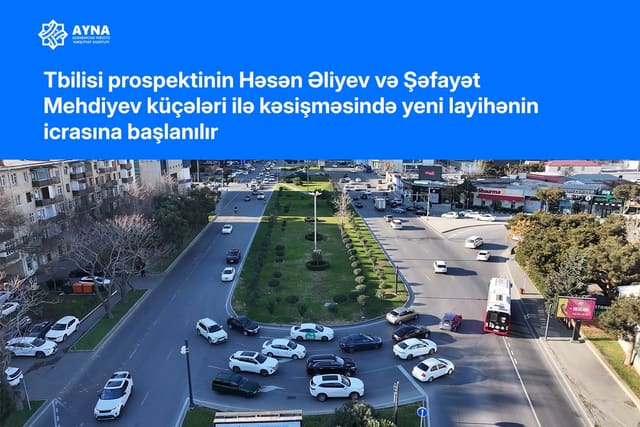 Tbilisi prospektində yeni zolaqlar təşkil olunacaq