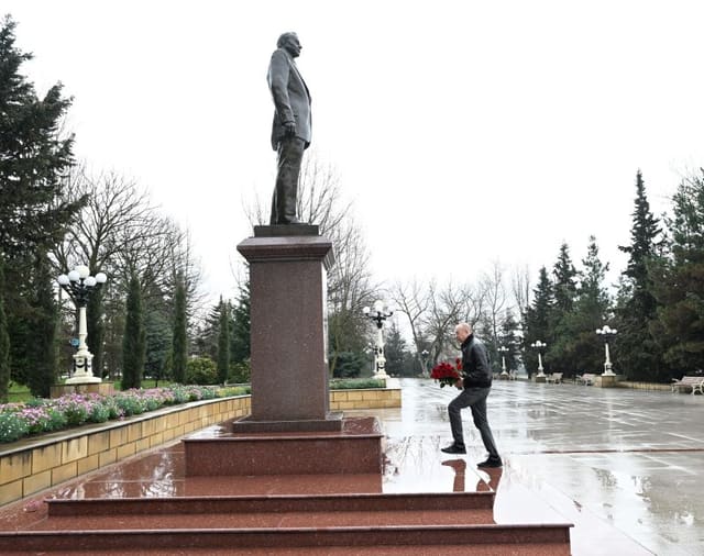 Prezident İlham Əliyev Şamaxı rayonuna səfər edib