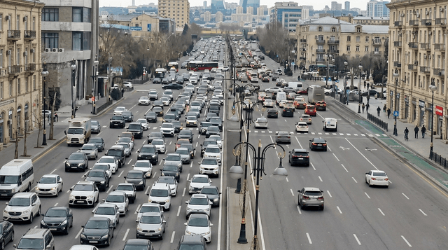 Bakıda tıxacların azaldılması üçün 3 strateji yol layihəsi icra olunur
