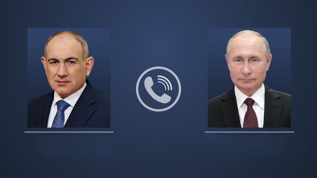 Putin və Paşinyan arasında telefon danışığı olub 