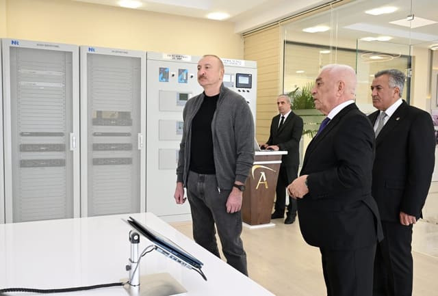 İlham Əliyev “Abşeron” Batareya Enerji Saxlanc Mərkəzinin açılışında iştirak edib