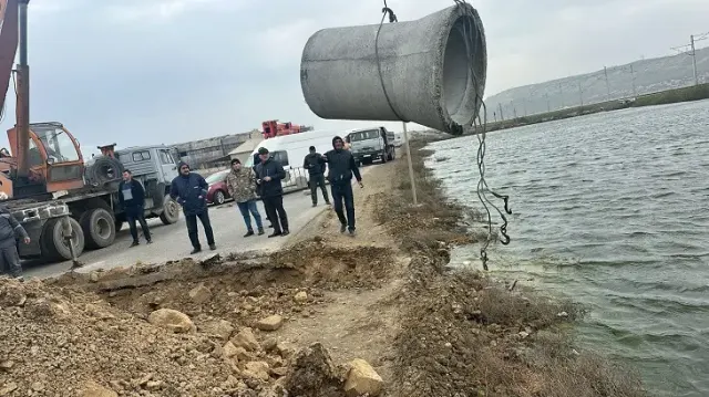 ADSEA: Bakı və Abşeron yarmadasının ərazilərinə toplanan yağış suları kənarlaşdırılır