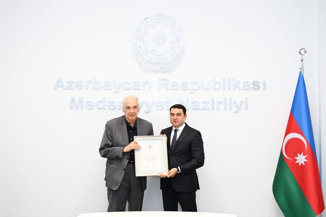 Xalq artisti Ramiz Həsənoğlu  "Fəxri diplomu" ilə təltif olunub