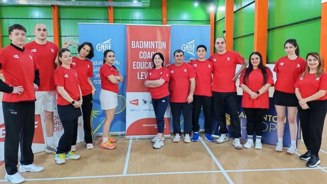 Azərbaycanlı məşqçilər Tbilisidə beynəlxalq badminton təlimində iştirak edir