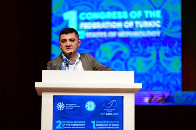 “Azərbaycan Daxili Xəstəliklər Dərnəyinin II Milli Türk Dövlətləri Nefrologiya Federasiyasının I Konqresi” uğurla başa çatıb - FOTOLAR