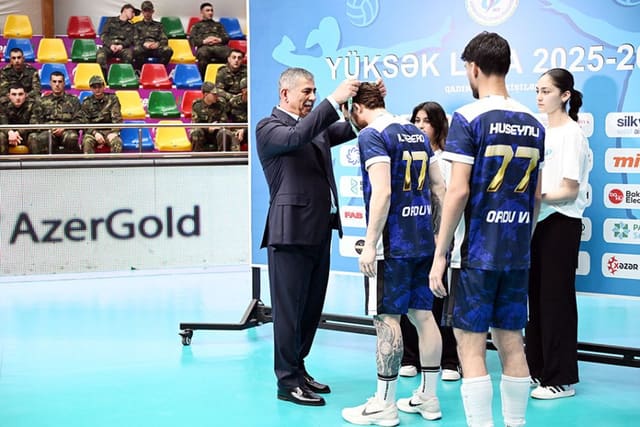 “Ordu” komandası voleybol üzrə Yüksək Liqada ikinci yeri tutub