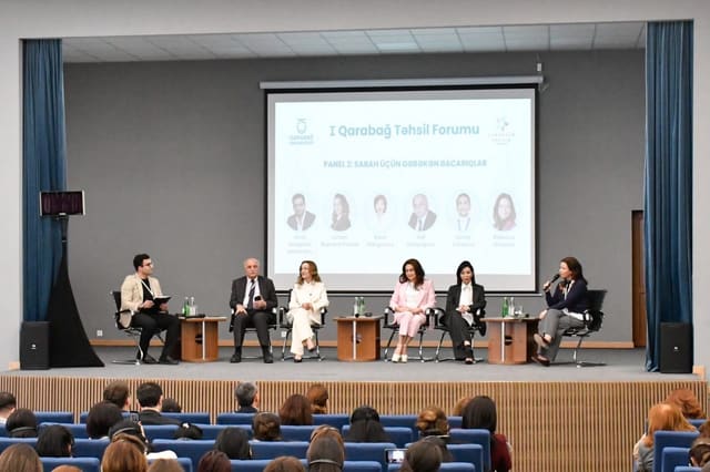Xankəndidə I Qarabağ Təhsil Forumu öz işinə başlayıb - FOTOLAR