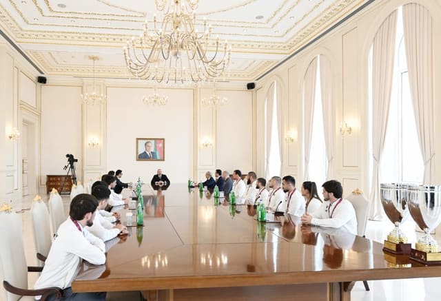 Prezident: İdmançılarımızda qələbə əzmi çox güclüdür