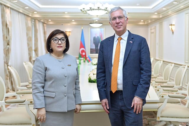 Sahibə Qafarova Britaniya səfiri ilə danışıqlar aparıb