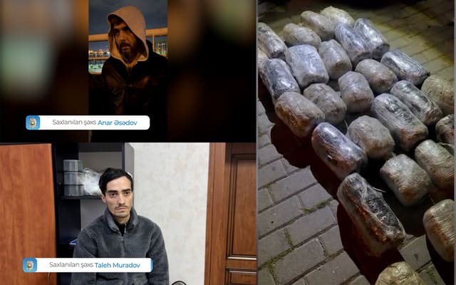 42 kq narkotik vasitə və 460 ədəd psixotrop tərkibli həb aşkarlanıb