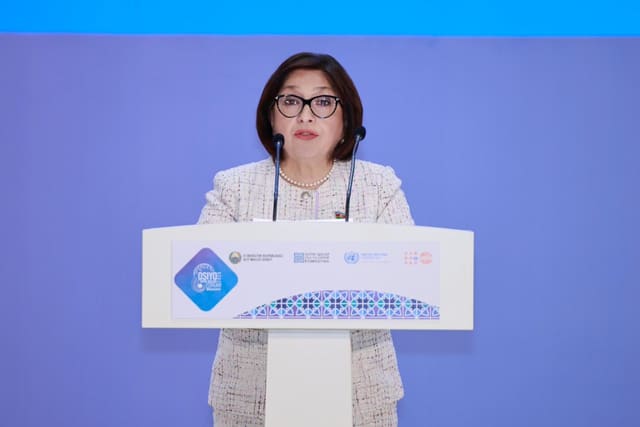 Sahibə Qafarova İkinci Asiya Qadınlar Forumunda çıxış edib