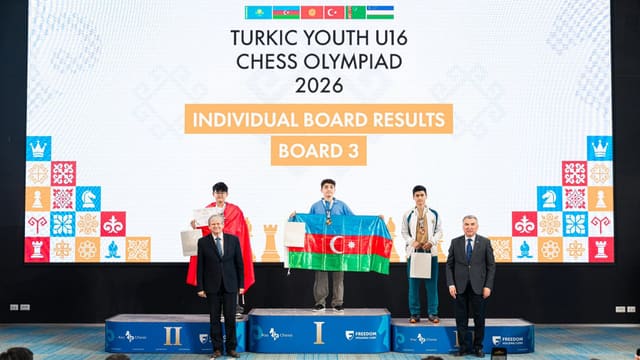 Türkdilli ölkələrin şahmat çempionatının bağlanış mərasimi olub 
