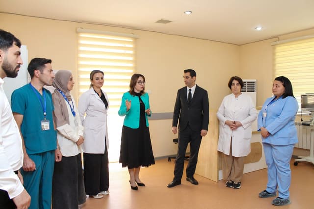 Ucar Rayon Mərkəzi Xəstəxanasında yeni Hemodializ şöbəsinin açılışı olub