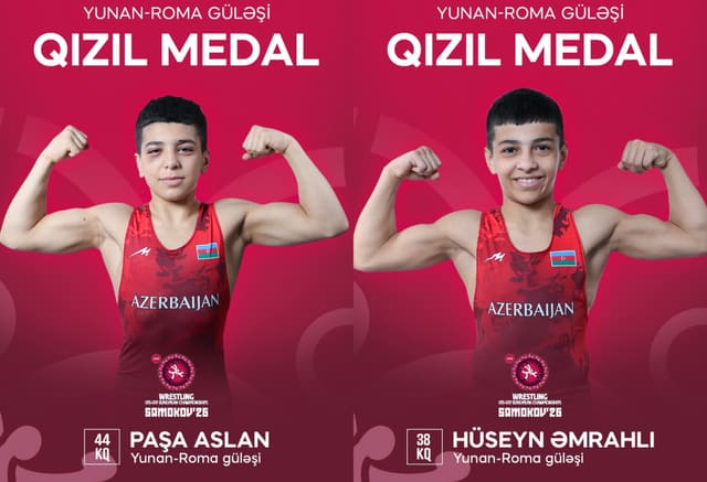 Azərbaycanın iki yunan-Roma güləşçisi Avropa çempionu olub