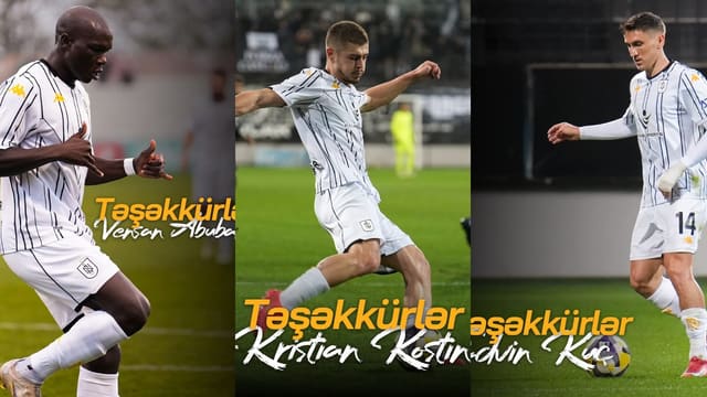 "Neftçi" üç futbolçusu ilə vidalaşdı 