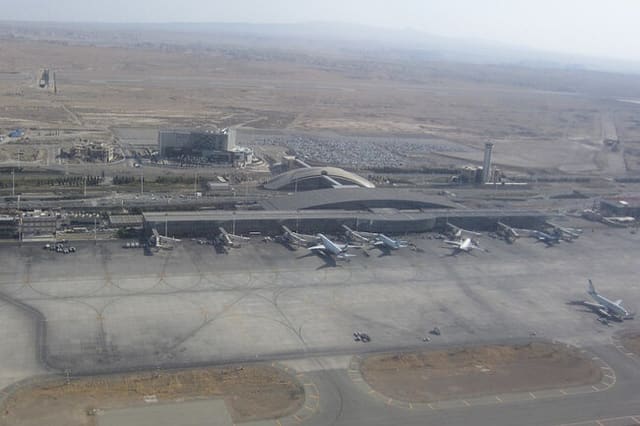 İmam Xomeyni aeroportunda yanğın olub