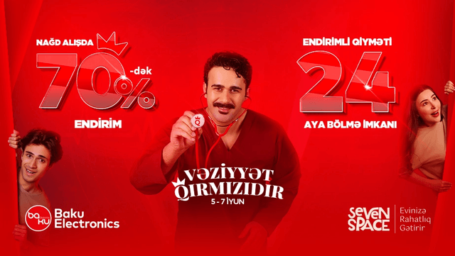 Baku Electronics-də yayın ilk böyük endirimi başlayır!