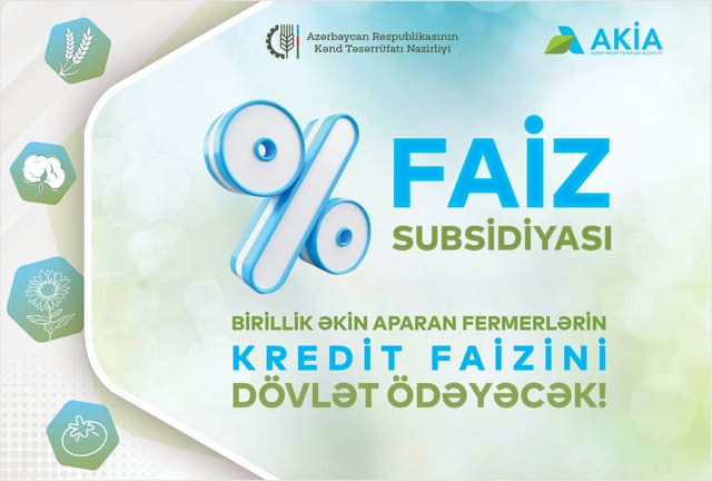 Birillik əkin aparan fermerlərin kredit faizlərini dövlət ödəyəcək 