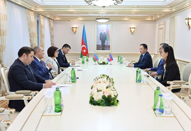 Sahibə Qafarova Kamboca Krallığı Senatının sədr müavini ilə görüşüb