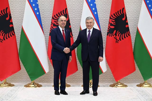 Özbəkistan və Albaniya prezidentləri görüşüb