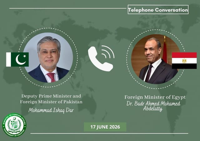 Pakistan və Misir XİN başçıları arasında telefon danışığı olub