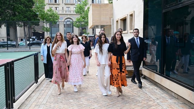 Leyla Əliyeva və Arzu Əliyeva Dənizkənarı Milli Parkda açılış və təqdimat mərasimlərində iştirak ediblər