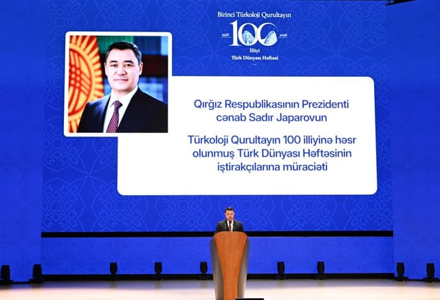 Qırğızıstan Prezidenti: Birinci Türkoloji Qurultayın irsi bu gün də aktuallığını qoruyur
