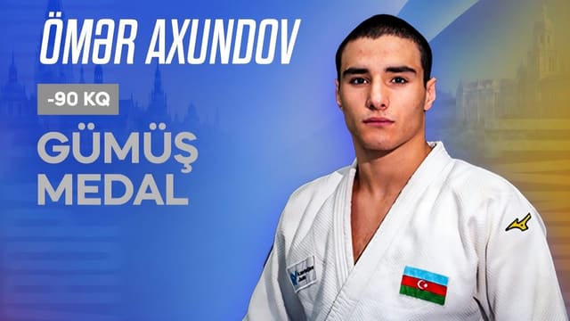 Avropa Çempionatı: Azərbaycanın daha bir yeniyetmə cüdoçusu gümüş medal qazandı 