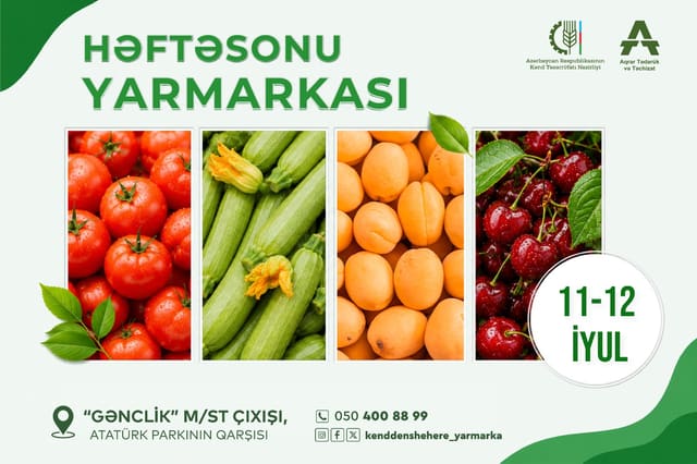 Bakıda növbəti “Kənddən Şəhərə” həftəsonu yarmarkası təşkil olunacaq