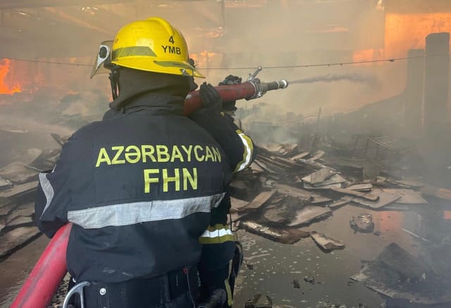 Füzulidə minalanmış sahədə yanğın başlayıb