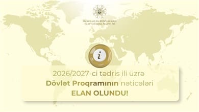 Dövlət Proqramı üzrə təqaüdçülərin siyahısı müəyyən olunub