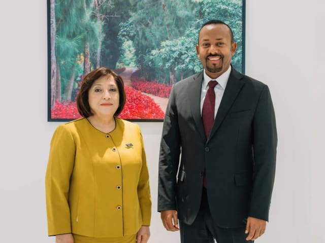 Sahibə Qafarova Efiopiyanın Baş naziri ilə görüşüb 