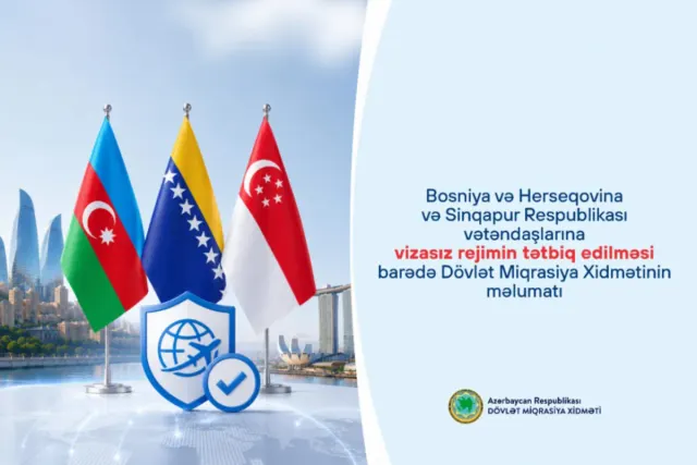 Bosniya və Herseqovina ilə Sinqapur vətəndaşları Azərbaycana vizasız gələ biləcəklər