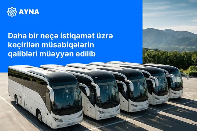 Şəhərlərarası marşrutları üzrə müsabiqələrin qalibləri müəyyən edilib