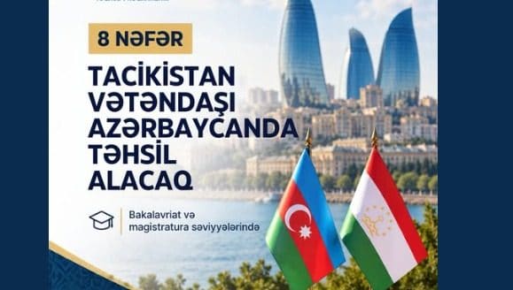  8 Tacikistan vətəndaşı Azərbaycanda təhsil alacaq