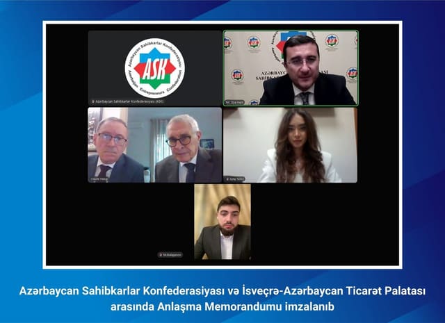 ASK ilə İsveçrə-Azərbaycan Ticarət Palatası arasında Anlaşma Memorandumu imzalanıb