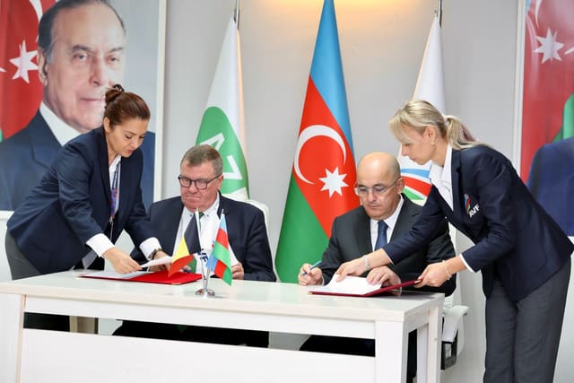 Azərbaycan, Belçika və İspaniya voleybol federasiyaları arasında memorandum imzalandı