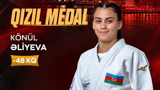 Azərbaycan cüdoçusu Könül Əliyeva "Böyük Dəbilqə" turnirində qızıl medal qazanıb