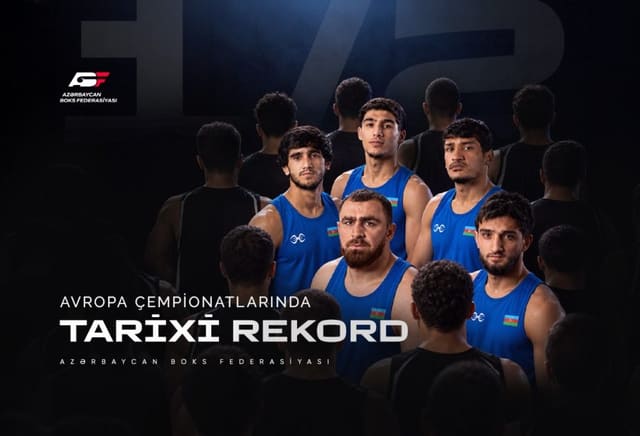 Azerbaijan's national boxing team sets record at European Championship