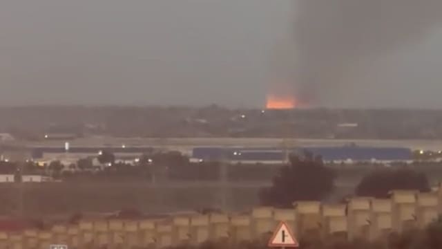 Bakıda qurumuş kol-kos nəzarət altında yandırılır - YENİLƏNİB