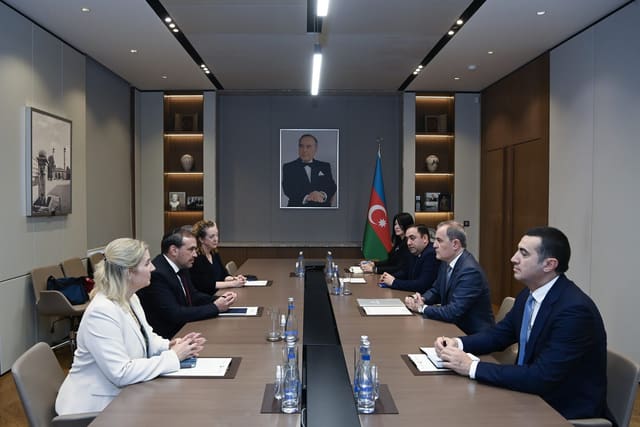 Ceyhun Bayramov Arye Laytstounla görüşüb