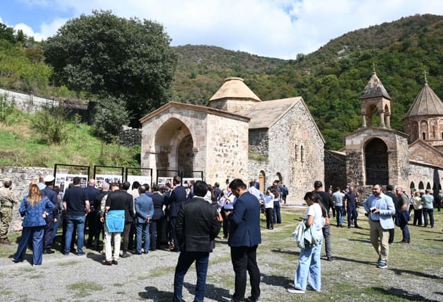 Diplomats visit Khudavang monastery complex in Kalbajar