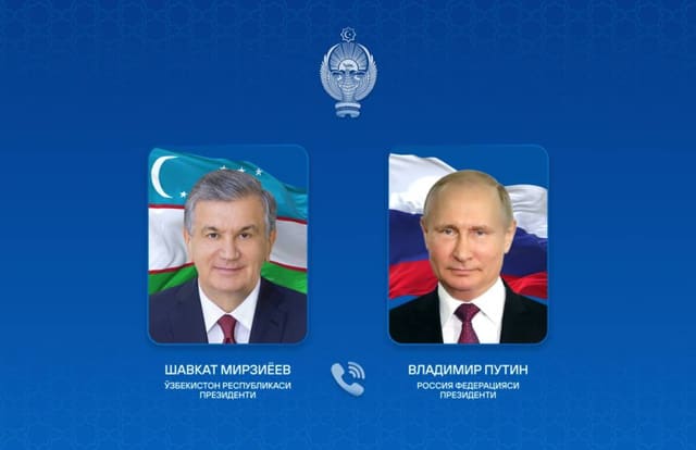 Özbəkistan və Rusiya liderləri telefon danışığı aparıblar